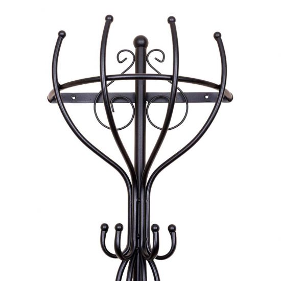 DanDiBo Wandgaderobe Halbrund Wand Metall Schwarz Vienno 66cm Gaderobe Kleiderhaken Gaderobenhaken Hakenleiste Flurgaderobe Haken