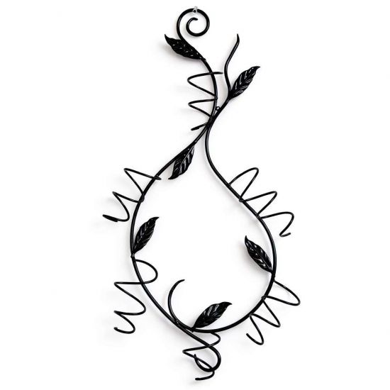 DanDiBo Weinregal Wand Metall Schwarz Natura Flaschenregal Hängend Wine Rack Weinhalter Weinflaschenregal Weinflaschenhalter