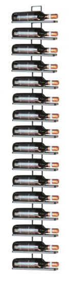 Weinregal aus Metall in Schwarz für die Wandmontage 4-Wine 2er Set erweiterbar Flaschenständer Flaschenregal Flaschenhalter