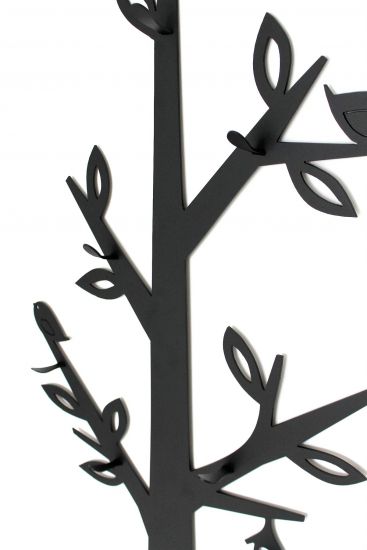 Schuhregal mit Sitzfläche Wandgarderobe Set Baum Metall ...