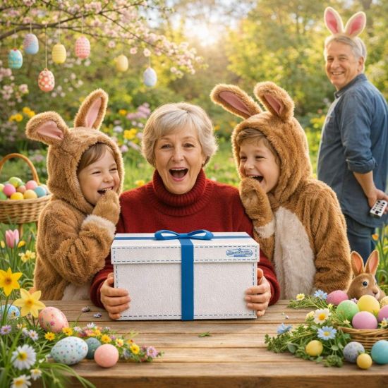 Preview: DanDiBox Easter Gift Box with Animal Sounds and Movements Easter Gifts Easter Basket Easter Nest Easter Bunny 96682 Easter Egg Hunt Funny Gift Idea