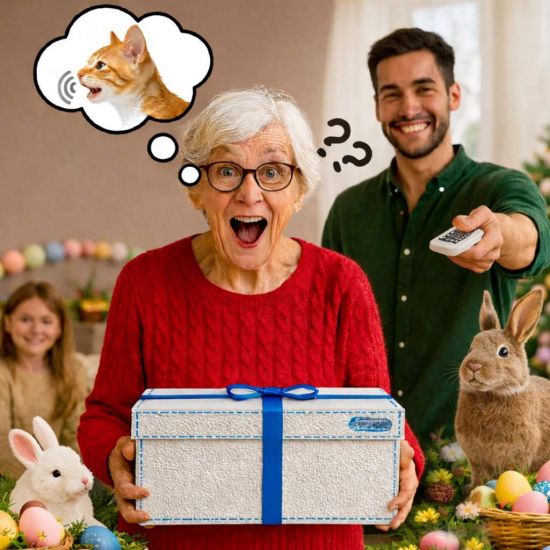 DanDiBox Easter Gift Box with Animal Sounds and Movements Easter Gifts Easter Basket Easter Nest Easter Bunny 96682 Easter Egg Hunt Funny Gift Idea