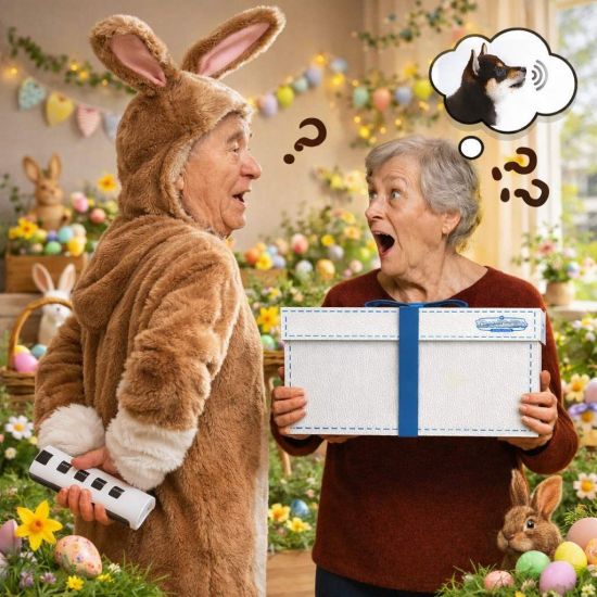 DanDiBox Easter Gift Box with Animal Sounds and Movements Easter Gifts Easter Basket Easter Nest Easter Bunny 96682 Easter Egg Hunt Funny Gift Idea