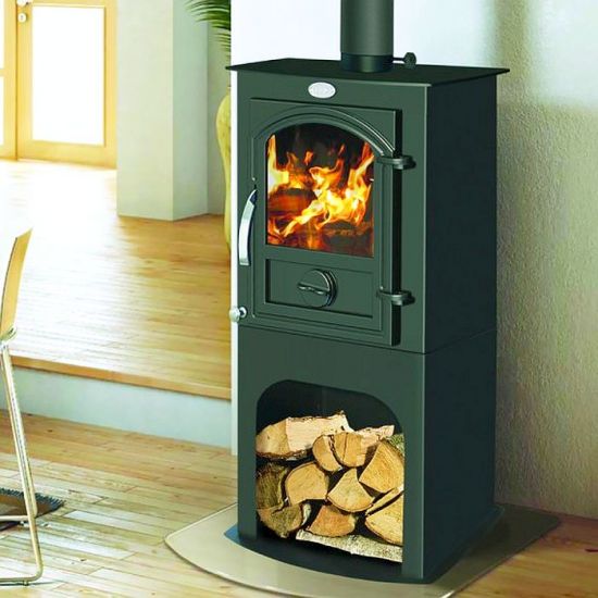 Kaminofen Holz CID Holzofen 7,5 kW Kamin Ofen Dauerbrandofen Werkstattofen Schwedenofen Hüttenofen Heizofen