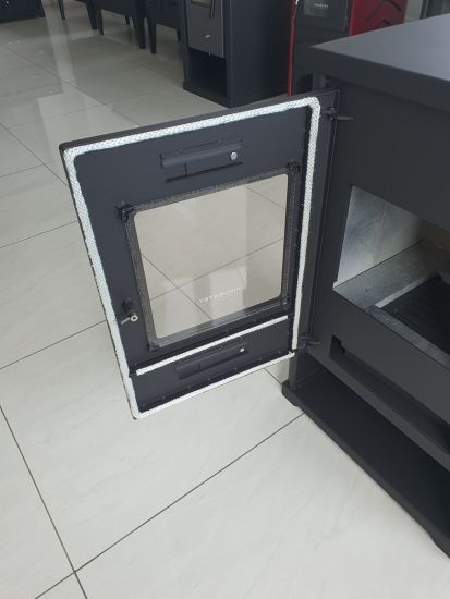 Kaminofen EKO 96175 Anthrazit Holzofen 7 kW Kamin Ofen Dauerbrandofen Werkstattofen Schwedenofen Hüttenofen Heizofen