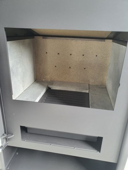 Kaminofen EKO 96175 Anthrazit Holzofen 7 kW Kamin Ofen Dauerbrandofen Werkstattofen Schwedenofen Hüttenofen Heizofen