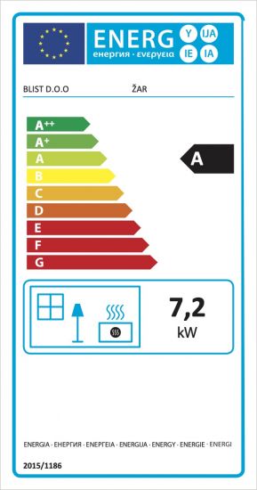 Kaminofen Beige Holzofen 7,2 kW Kamin Zar Ofen Dauerbrandofen Werkstattofen Schwedenofen Hüttenofen Heizofen