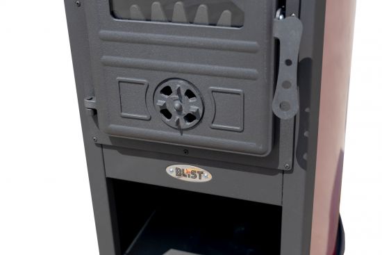 EEK A Red wood-burning stove 7.2 kW Fireplace Zar stove Long-burning stove Workshop stove Swedish stove Cabin stove Heating stove