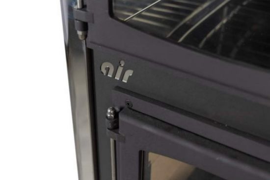 EEK A fireplace stove with baking compartment and stovetop ABC Concept 2 Air Mini multi-use wood-burning stove 10 kW fireplace stove wood workshop stove Swedish stove cabin stove heating stove wood stove