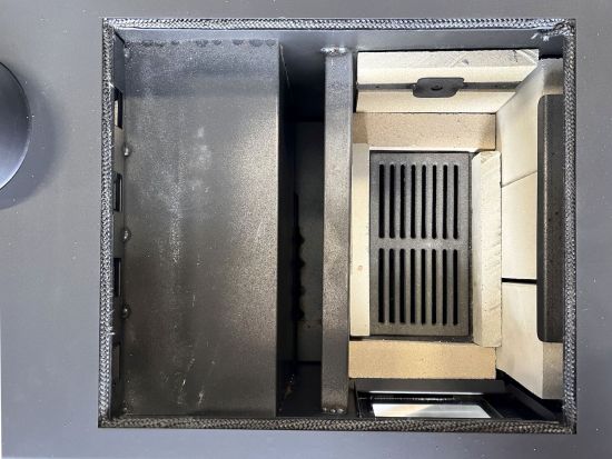 Kaminofen mit Backfach und Herdplatte Alegra 93933 6 kW Kamin Mehrfachbelegung Holzofen Ofen Holz Holzherd Küchenhexe Kochplatte Küchenofen