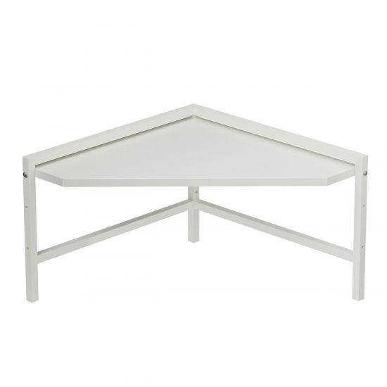 DanDiBo Eckregal Küche Küchenregal Arbeitsplatte 55x55 cm Mikrowellenregal Weiß 2 Stufig 96737 Mikrowellen Regal Ecke
