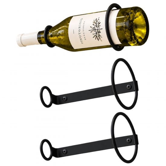 DanDiBo Weinregal Wand Metall Schwarz 3er Set 96783 Flaschenregal Schmal Hängend Wine Rack Weinhalter Weinregale Klein Weinflaschenregal Weinflaschenhalter