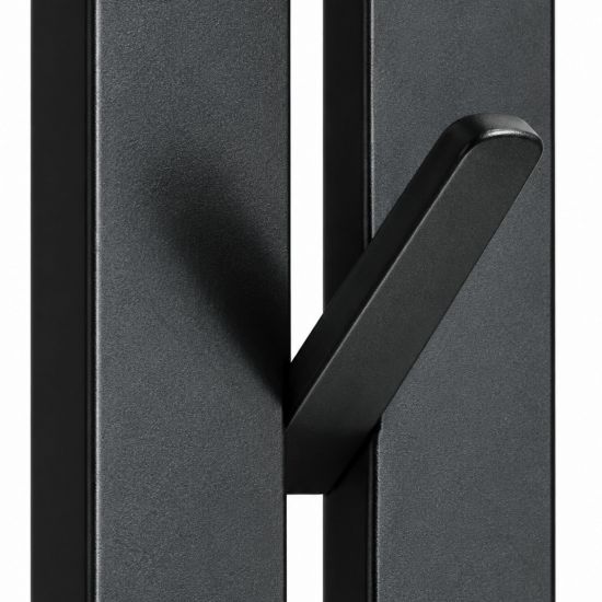DanDiBo Garderobe Wand Schwarz Metall 96612 / 96782 Wandgarderobe mit 18 Haken Schmal Flurgarderobe Modern Hakenleiste Garderobenhaken