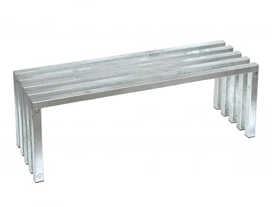 DanDiBo Gartenbank Metall Verzinkt Massiv Wetterfest 120 cm Sitzbank Modern 96393 Parkbank Garten Bank Eisen