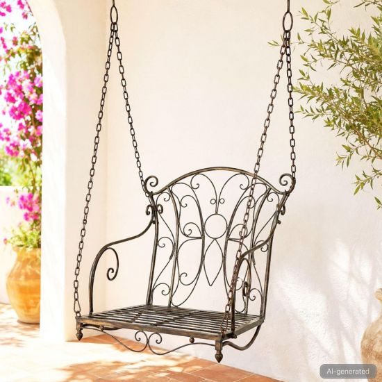 DanDiBo Hängesessel Outdoor ohne Gestell Hängeschaukel 18811 Hängestuhl hanging chair Hängesitz Garten Gartenschaukel Hollywoodschaukel
