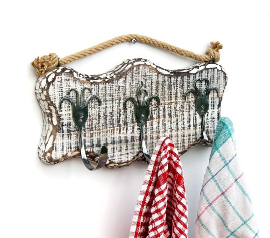 DanDiBo towel hook towel rail 93911 towel rail kitchen wooden hook rail vintage coat rack rail coat hook rail handmade
