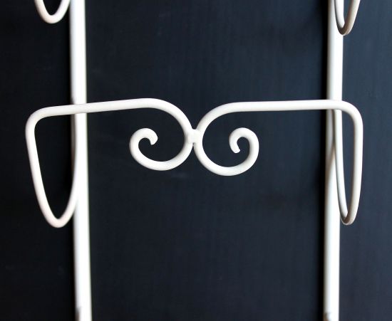 DanDiBo Handtuchhalter Wand Handtuchregal 081220 Wandmontage Antik Weiß Vintage Wandhandtuchhalter Bad Badezimmer