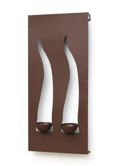 Wall sconce Flame 133 for 2 candles Candlestick Wall candle holder made of metal