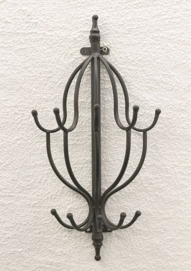 Wandgarderobe 50 cm Garderobe mit 10 Haken 140722 Wandhaken Kleiderhaken