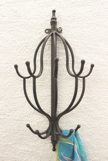 Wandgarderobe 50 cm Garderobe mit 10 Haken 140722 Wandhaken Kleiderhaken