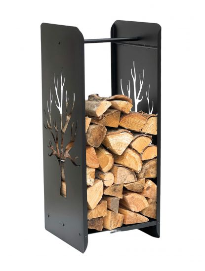 Kaminholzregal 10-1470 Kaminholzständer 100 cm Holzkorb Kaminholzhalter Holzregal