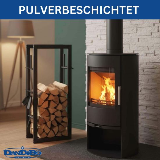 Preview: DanDiBo Fireplace Wood Rack Indoor Metal with Tools 96601 Firewood Rack Wood Storage Fireplace Stand Firewood Rack