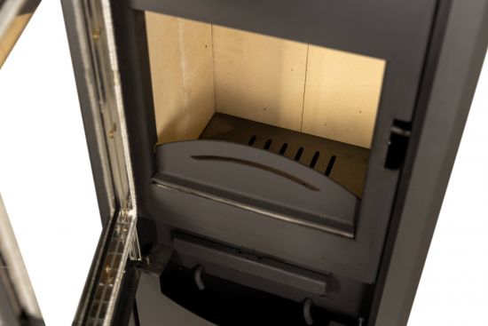 EEK A ABC Quadro Inox wood-burning stove 9.5 kW with multiple occupancy Fireplace Stove Wood-burning stove Workshop stove Heating stove
