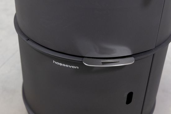 Kaminofen Dauerbrand Rund Schwarz Holzofen 9 kW Hosseven 7000 Holz Ofen Mehrfachbelegung Kamin Heizofen Dauerbrandofen