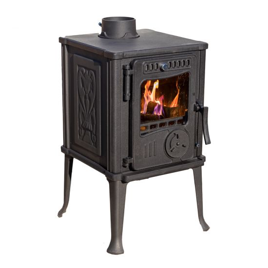 EEK A+ Stove cast iron stove antique wood Guca Iskra wood stove small 6 kW fireplace cast iron stove permanent fire workshop stove hut stove heating stove