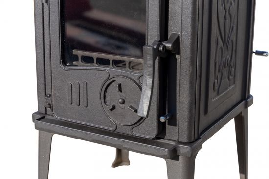 EEK A+ Stove cast iron stove antique wood Guca Iskra wood stove small 6 kW fireplace cast iron stove permanent fire workshop stove hut stove heating stove
