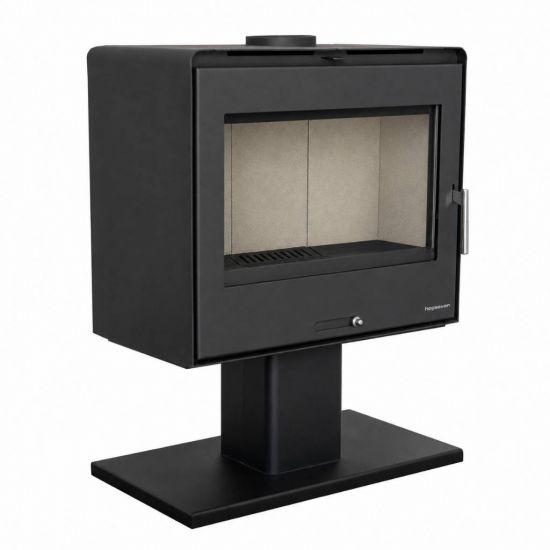 Preview: Hosseven Fireplace Stove Wood Burning Stove Living Room Wood Fireplace 10 kW 5070 Wood Stove Heating Stove Swedish Stove Multiple Chimney Connection
