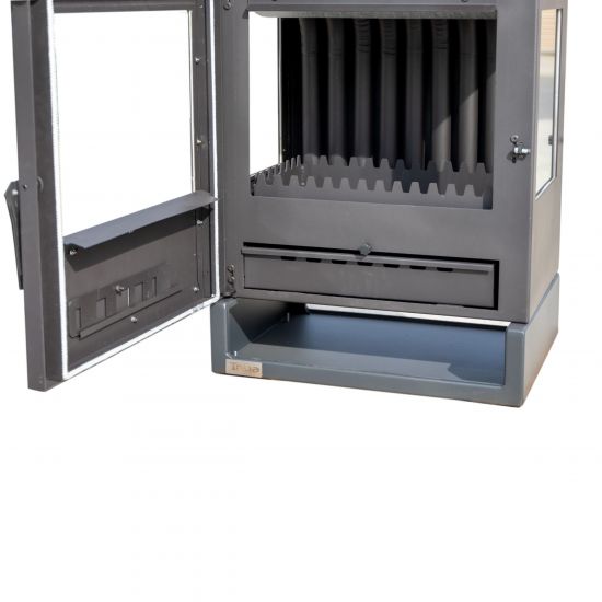 Kaminofen Panorama 3 Seitig 9 kW Dauerbrand Teba TKS 12 Kamin Holzofen 3 Seiten Ofen Holz