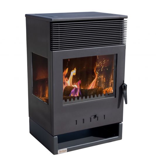 EEK A Panorama 3-sided 9 kW wood-burning stove Teba TKS 12 wood-burning stove 3-sided wood-burning stove