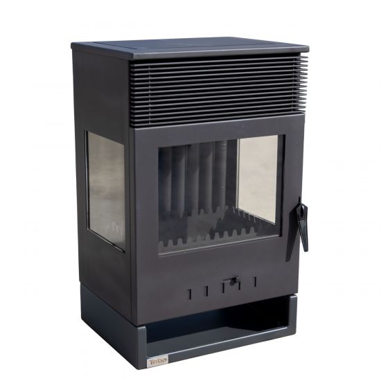 Preview: Kaminofen Panorama 3 Seitig 9 kW Dauerbrand Teba TKS 12 Kamin Holzofen 3 Seiten Ofen Holz