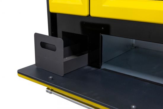 Hosseven Kaminofen mit Backfach und Herdplatte 4012 Gelb Holzofen 8 kW Holz Ofen Mehrfachbelegung Kamin Heizofen Küchenherd