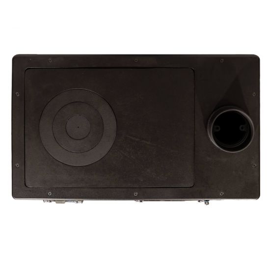 Hosseven Kaminofen mit Backfach und Herdplatte 4012 Gelb Holzofen 8 kW Holz Ofen Mehrfachbelegung Kamin Heizofen Küchenherd