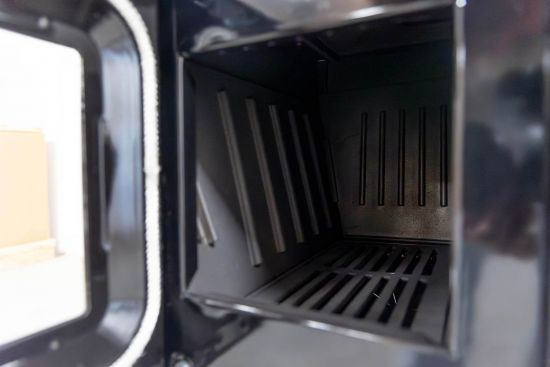 Hosseven Kaminofen mit Backfach und Herdplatte 4012 Gelb Holzofen 8 kW Holz Ofen Mehrfachbelegung Kamin Heizofen Küchenherd