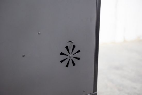 Hosseven Kaminofen mit Backfach und Herdplatte 4012 Grau Holzofen 8 kW Holz Ofen Mehrfachbelegung Kamin Heizofen Küchenherd