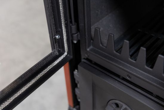 Kaminofen mit Backfach und Herdplatte 4013 Rot Holzofen 8 kW Holz Ofen Mehrfachbelegung Kamin Heizofen Küchenherd