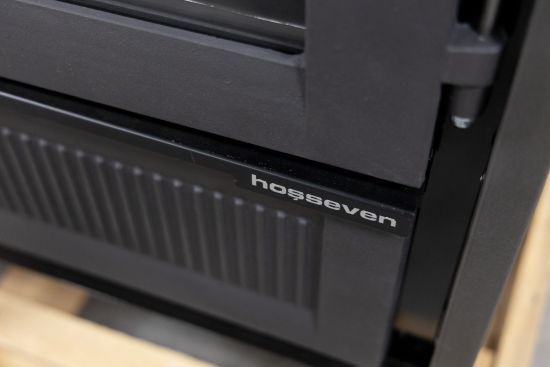Kaminofen mit Backfach und Herdplatte 4013 Schwarz Holzofen 8 kW Holz Ofen Mehrfachbelegung Kamin Heizofen Küchenherd