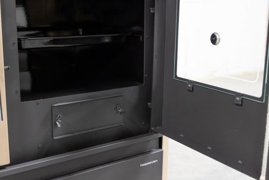 Kaminofen mit Backfach und Herdplatte 4050 Lotus Classic Beige Holzofen 11 kW Holz Ofen Mehrfachbelegung Kamin Heizofen Küchenherd