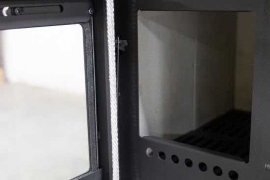 Preview: Kaminofen mit Backfach und Herdplatte 4050 Lotus Classic Beige Holzofen 11 kW Holz Ofen Mehrfachbelegung Kamin Heizofen Küchenherd