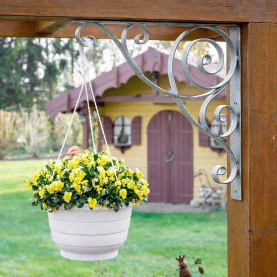 DanDiBo Bracket 50x50 cm Head Braces Wrought Iron 96420 Metal Hot-Dip Galvanized Angle Connector Angle Bracket Wall Bracket Shelf Support