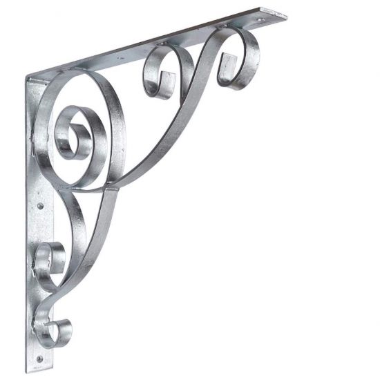 DanDiBo Bracket 50x50 cm Head Braces Wrought Iron 96420 Metal Hot-Dip Galvanized Angle Connector Angle Bracket Wall Bracket Shelf Support