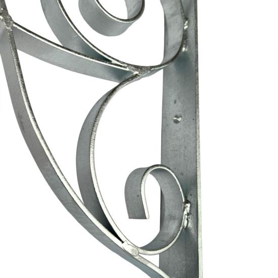 Preview: DanDiBo Konsole 50x50 cm Kopfbänder Schmiedeeisen 96420 Metall Feuerverzinkt Winkelverbinder Winkelkonsole Wandkonsole Regalhalter