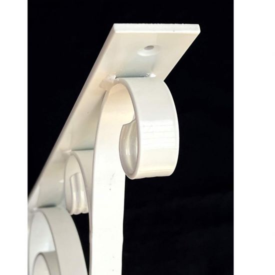 Preview: DanDiBo Konsole 50x50 cm Kopfbänder Schmiedeeisen Metall Weiß Winkelverbinder Winkelkonsole Wandkonsole Regalhalter