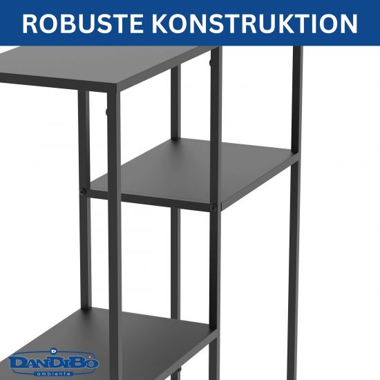 DanDiBo Konsolentisch Schmal Metall Modern 80x80x26 cm Sideboard Beistelltisch 96634 Ablagetisch Flurtisch Sofatisch