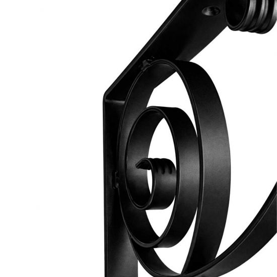 DanDiBo Konsole 50x50 cm Kopfbänder Schmiedeeisen Metall Schwarz Winkelverbinder Winkelkonsole Wandkonsole Regalhalter