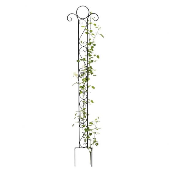 DanDiBo Plant Support Trellis Metal 135 cm Ground Spike Classic Garden Stake Climbing Support Plant Holder Trellis Column Garden Flower Stake