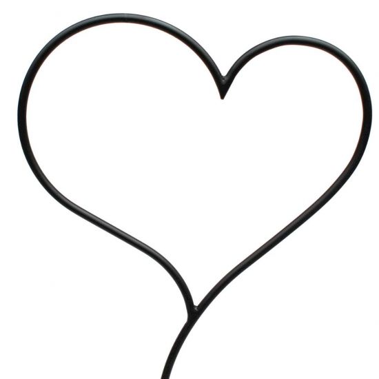 Preview: DanDiBo Plant Support Climbing Trellis Metal 150 cm Ground Spike Heart Garden Stake Trellis Climbing Plants Flower Holder Garden Heart Stake